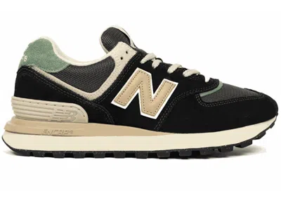 Pre-owned New Balance Men's  574 Legacy Sneakers In Black/tan/green In Multi