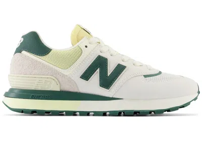 Pre-owned New Balance Men's  574 Legacy Sneakers In White/pine Green In Multi