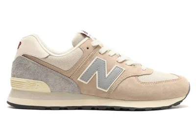 Pre-owned New Balance Men's  574 Lunar New Year Sneakers In Mindful Grey/concrete/silver Metallic