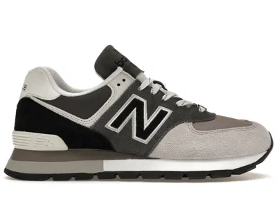 Pre-owned New Balance Men's  574 Rugged Stealth Sneakers In Stealth Grey/black