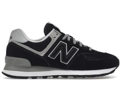 Pre-owned New Balance Men's  574 Sneakers In Black/grey/white In Multi