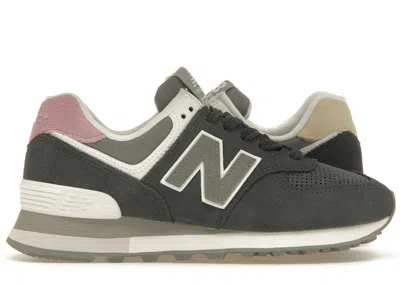 Pre-owned New Balance Men's  574 Sneakers In Black/pink