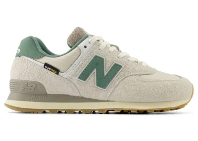 Pre-owned New Balance Men's  574 Sneakers In Calcium/new Spruce In Green