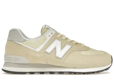 Pre-owned New Balance Men's  574 Sneakers In Canary Yellow/white In Multi