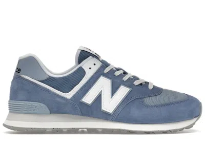 Pre-owned New Balance Men's  574 Sneakers In Carolina Blue/white In Multi