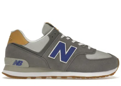 Pre-owned New Balance Men's  574 Sneakers In Castlerock/team Royal