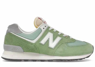 Pre-owned New Balance Men's  574 Sneakers In Chive/sea Salt In Green