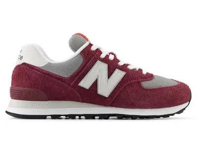 Pre-owned New Balance Men's  574 Sneakers In Claret/white