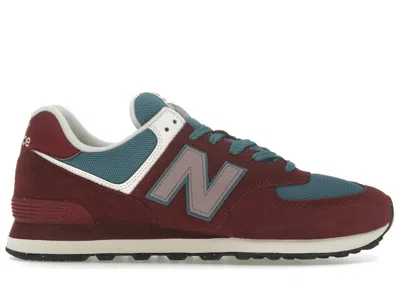 Pre-owned New Balance Men's  574 Sneakers In Classic Crimson/terrarium/mercury Red