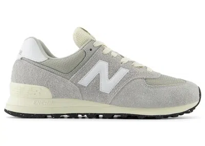 Pre-owned New Balance Men's  574 Sneakers In Concrete/white/angora In Multi