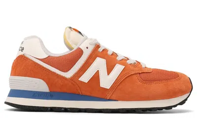 Pre-owned New Balance Men's  574 Sneakers In Infield Clay/sea Salt In Multi
