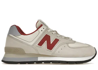 Pre-owned New Balance Men's  574 Sneakers In Light Brown/red/grey