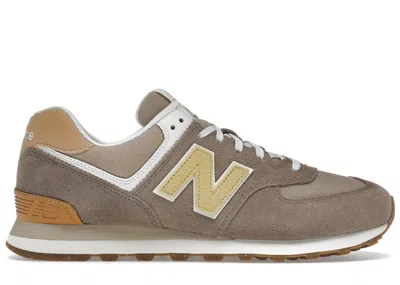 Pre-owned New Balance Men's  574 Sneakers In Light Brown/soft Yellow