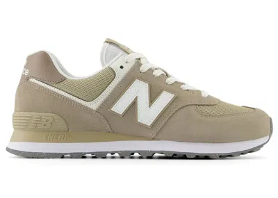 Pre-owned New Balance Men's  574 Sneakers In Light Mushroom/stoneware/white In Multi