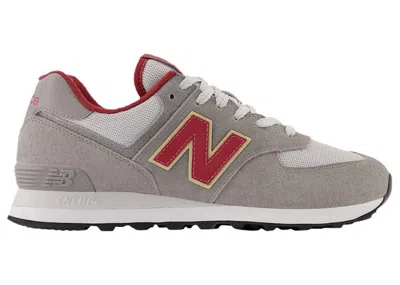 Pre-owned New Balance Men's  574 Sneakers In Marblehead/summer Fog/cardinal In Multi