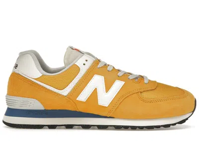 Pre-owned New Balance Men's  574 Sneakers In Marmalade/sea Salt In Multi
