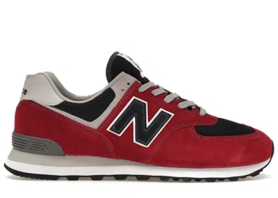 Pre-owned New Balance Men's  574 Sneakers In Red/navy Blue In Multi