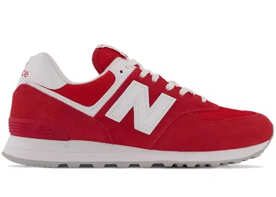 Pre-owned New Balance Men's  574 Sneakers In Red/white