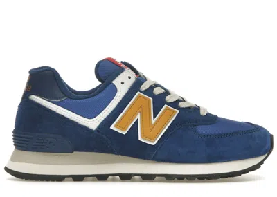 Pre-owned New Balance Men's  574 Sneakers In Royal/blue/gold In Multi