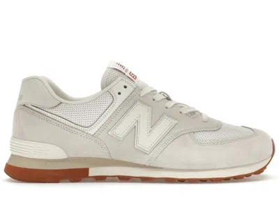 Pre-owned New Balance Men's  574 Sneakers In Sea Salt/rust