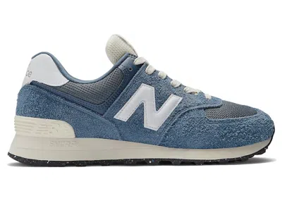 Pre-owned New Balance Men's  574 Sneakers In Vintage Indigo/white/angora In Multi