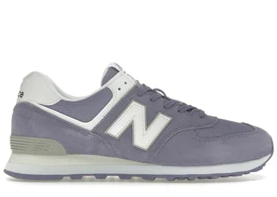 Pre-owned New Balance Men's  574 Sneakers In Violet/white In Multi