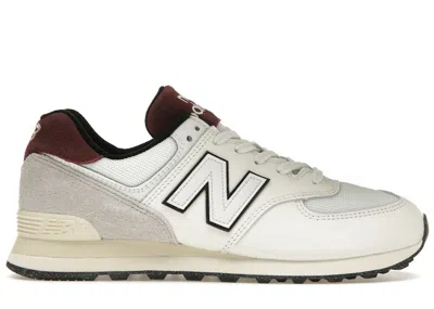 Pre-owned New Balance Men's  574 Sneakers In White/burgundy