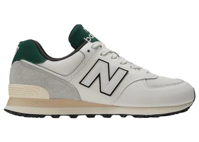 Pre-owned New Balance Men's  574 Sneakers In White/green In Multi