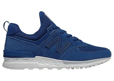 Pre-owned New Balance Men's  574 Sport Sneakers In Blue/atlantic/white