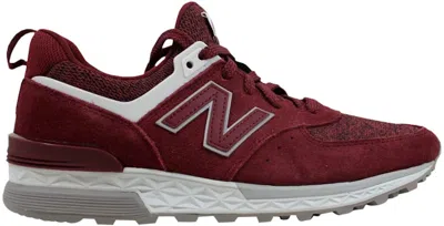 Pre-owned New Balance Men's  574 Sport Sneakers In Burgundy