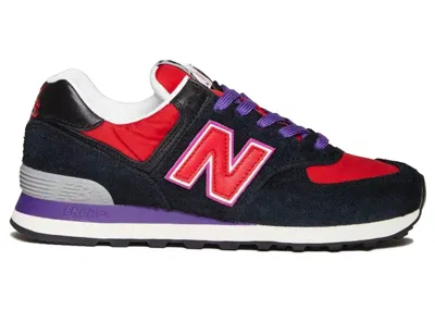 Pre-owned New Balance Men's  574 Stray Rats Sneakers In Black/red