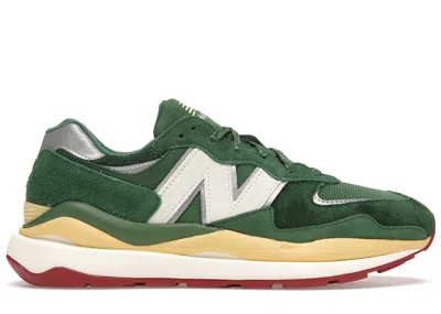 Pre-owned New Balance Men's  57/40 Bricks & Wood Sneakers In Forest Green/natural/white