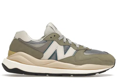Pre-owned New Balance Men's  57/40 Grey Khaki Blue Sneakers In Vetiver/mallard Blue In Multi