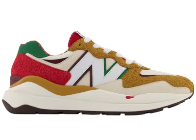 Pre-owned New Balance Men's  57/40 Mache National Pizza Day Sneakers In White/red/tan In Multi