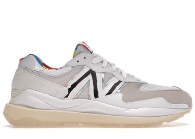 Pre-owned New Balance Men's  57/40 Pride (2021) Sneakers In Natural/white/iridescent