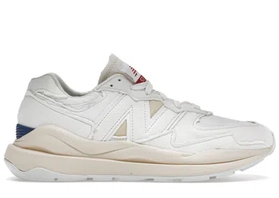 Pre-owned New Balance Men's  57/40 Refined Future Protection Pack Sneakers In Sea Salt/munsell White