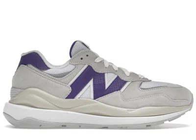 Pre-owned New Balance Men's  57/40 Sneakers In Sea Salt/purple In Multi
