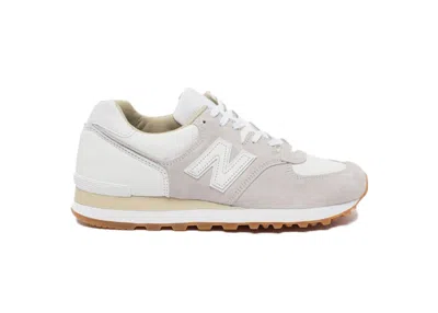 Pre-owned New Balance Men's  575 End. Marble Sneakers In White/grey In Gray
