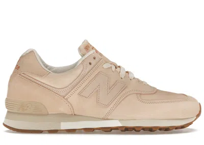 Pre-owned New Balance Men's  576 Miuk Leather Sneakers In Vegetable Tan/whisper White/turtledove