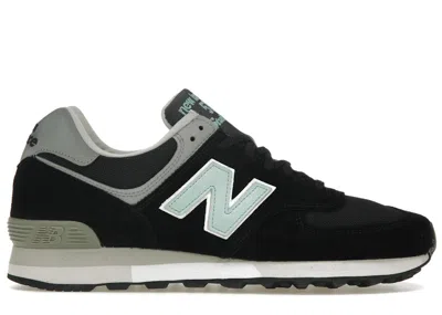 Pre-owned New Balance Men's  576 Miuk Studio Fy7 Sneakers In Black/metallic Silver/turquoise In Multi
