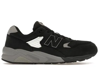 Pre-owned New Balance Men's  580 Sneakers In Black/shadow Grey/silver Metallic