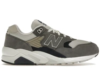 Pre-owned New Balance Men's  580 Sneakers In Dark Grey/navy Blue/off White