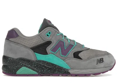 Pre-owned New Balance Men's  580 West Nyc Alpine Guide Sneakers In Grey/aqua/purple