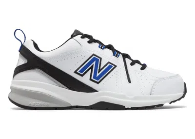 Pre-owned New Balance Men's  608v5 Sneakers In White/team Royal/black