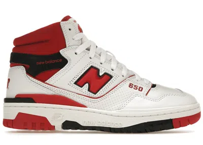 Pre-owned New Balance Men's  650r Sneakers In White/red