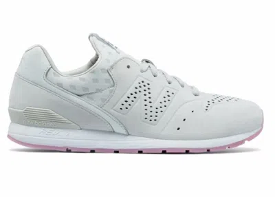 Pre-owned New Balance Men's  696 Reengineered Sneakers In White/pink