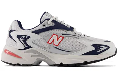 Pre-owned New Balance Men's  725v1 Sneakers In White/nb Navy Blue/true Red In Multi