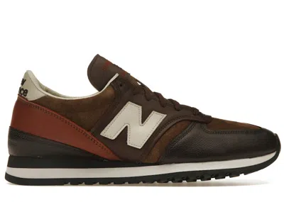 Pre-owned New Balance Men's  730 Miuk Sneakers In French Roast/feather Grey In Multi