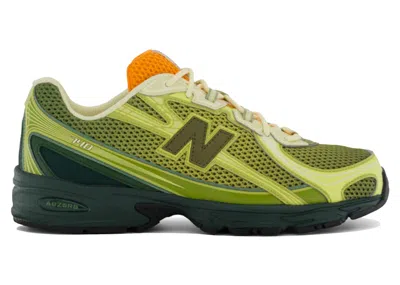 Pre-owned New Balance Men's  740 Concepts Brut Sneakers In Olive/orange