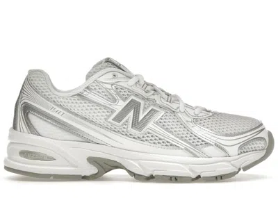 Pre-owned New Balance Men's  740v2 Silver Sneakers In White/silver Metallic/reflection In Multi